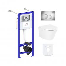 Комплект: инсталляция с унитазом Lavinia Boho Biore Rimless 6 в 1 77050186 - комплексное предложение, включающее все необходимое для установки и комфортного использования подвесной керамики. Чаша унитаза крепится на инсталляционную систему, далее на стену монтируется клавиша смыва для подачи воды. Подвесной унитаз, как правило, находится над полом на высоте около 100 мм, что облегчает уборку и обеспечивает доступ для свободного мытья пола под чашей. Санитарный фарфор Lavinia Boho имеет более твердую и гладкую поверхность, нежели сантехнический фаянс. Благодаря современному оборудованию и обжигу керамики при температуре 1250 °С образуется беспористая многослойная глазурь, которая отличается низким коэффициентом водопоглощения и меньше впитывает грязь и запахи. Сиденье с крышкой изготовлено из прочного дюропласта с петлями из нержавеющей стали и имеет идеальное сочетание глянцевого цвета с керамикой. Комплект: инсталляция с унитазом Lavinia Boho Biore Rimless 6 в 1 77050186 - комплексное предложение, включающее все необходимое для установки и комфортного использования подвесной керамики. Чаша унитаза крепится на инсталляционную систему, далее на стену монтируется клавиша смыва для подачи воды. Подвесной унитаз, как правило, находится над полом на высоте около 100 мм, что облегчает уборку и обеспечивает доступ для свободного мытья пола под чашей. Санитарный фарфор Lavinia Boho имеет более твердую и гладкую поверхность, нежели сантехнический фаянс. Благодаря современному оборудованию и обжигу керамики при температуре 1250 °С образуется беспористая многослойная глазурь, которая отличается низким коэффициентом водопоглощения и меньше впитывает грязь и запахи. Сиденье с крышкой изготовлено из прочного дюропласта с петлями из нержавеющей стали и имеет идеальное сочетание глянцевого цвета с керамикой.