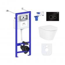 Комплект: инсталляция с унитазом Lavinia Boho Biore Rimless 7 в 1 87050192 - комплексное предложение, включающее все необходимое для установки и комфортного использования подвесной керамики. Чаша унитаза крепится на инсталляционную систему, далее на стену монтируется клавиша смыва для подачи воды. Подвесной унитаз, как правило, находится над полом на высоте около 100 мм, что облегчает уборку и обеспечивает доступ для свободного мытья пола под чашей. Санитарный фарфор Lavinia Boho имеет более твердую и гладкую поверхность, нежели сантехнический фаянс. Благодаря современному оборудованию и обжигу керамики при температуре 1250 °С образуется беспористая многослойная глазурь, которая отличается низким коэффициентом водопоглощения и меньше впитывает грязь и запахи. Сиденье с крышкой изготовлено из прочного дюропласта с петлями из нержавеющей стали и имеет идеальное сочетание глянцевого цвета с керамикой. Комплект: инсталляция с унитазом Lavinia Boho Biore Rimless 7 в 1 87050192 - комплексное предложение, включающее все необходимое для установки и комфортного использования подвесной керамики. Чаша унитаза крепится на инсталляционную систему, далее на стену монтируется клавиша смыва для подачи воды. Подвесной унитаз, как правило, находится над полом на высоте около 100 мм, что облегчает уборку и обеспечивает доступ для свободного мытья пола под чашей. Санитарный фарфор Lavinia Boho имеет более твердую и гладкую поверхность, нежели сантехнический фаянс. Благодаря современному оборудованию и обжигу керамики при температуре 1250 °С образуется беспористая многослойная глазурь, которая отличается низким коэффициентом водопоглощения и меньше впитывает грязь и запахи. Сиденье с крышкой изготовлено из прочного дюропласта с петлями из нержавеющей стали и имеет идеальное сочетание глянцевого цвета с керамикой.