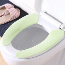 MOONBIFFY Мягкие чехлы на сиденье унитаза 2 пары MOONBIFFY Мягкие чехлы на сиденье унитаза 2 пары