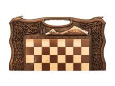 Шахматы + Нарды резные Арарат 2 50, Haleyan Шахматы + Нарды резные Арарат 2 50, Haleyan