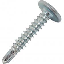 Саморез по металлу 4,2x25 полусфера, цинк, сверло 200 шт Gigant G-124107 имеет полусферическую головку с прессшайбой и крестообразным шлицем PH2, резьбу с мелким шагом и сверловидный наконечник. Специальная форма головки самореза позволяет осуществить надежную фиксацию тонколистового материала к металлическому каркасу, не продавливая его. Подходят для крепления различных кровельных элементов, а также сайдинг-панелей к металлическим каркасам толщиной до 2 мм без предварительного сверления. Область применения: крепление тонколистовых материалов к металлическому каркасу толщиной до 2 мм без предварительного сверления. Материал применения: металл. Материал: углеродистая сталь с антикоррозионным цинковым покрытием. Саморез по металлу 4,2x25 полусфера, цинк, сверло 200 шт Gigant G-124107 имеет полусферическую головку с прессшайбой и крестообразным шлицем PH2, резьбу с мелким шагом и сверловидный наконечник. Специальная форма головки самореза позволяет осуществить надежную фиксацию тонколистового материала к металлическому каркасу, не продавливая его. Подходят для крепления различных кровельных элементов, а также сайдинг-панелей к металлическим каркасам толщиной до 2 мм без предварительного сверления. Область применения: крепление тонколистовых материалов к металлическому каркасу толщиной до 2 мм без предварительного сверления. Материал применения: металл. Материал: углеродистая сталь с антикоррозионным цинковым покрытием.