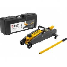 Домкрат гидравлический подкатной, 2 т, 135-385 мм, в пласт. кейсе Denzel Домкрат гидравлический подкатной, 2 т, 135-385 мм, в пласт. кейсе Denzel