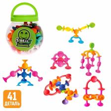 Мягкий конструктор детский «Забавные присоски», 41 деталь Мягкий конструктор детский «Забавные присоски», 41 деталь
