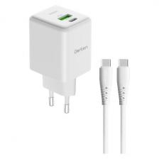 Сетевое зарядное устройство Dorten 2USB 45W GanPD3.0+QC3.0+USB-C 60W DN207202 Сетевое зарядное устройство Dorten 2USB 45W GanPD3.0+QC3.0+USB-C 60W DN207202