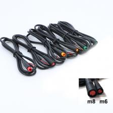 100 см M6 M8 водонепроницаемый 2 3 4 5 6-контактный разъем для электрического велосипеда, штекер «мама», кабельный разъем ebike, скутер, датчик тормозного сигнала 100 см M6 M8 водонепроницаемый 2 3 4 5 6-контактный разъем для электрического велосипеда, штекер «мама», кабельный разъем ebike, скутер, датчик тормозного сигнала