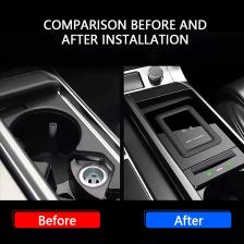 Автомобильное быстрое беспроводное зарядное устройство для Audi A6 C8 A7 S6 S7 RS6 RS7 2019-2022, держатель для мобильного телефона, аксессуары для тюнинга, интерьер Автомобильное быстрое беспроводное зарядное устройство для Audi A6 C8 A7 S6 S7 RS6 RS7 2019-2022, держатель для мобильного телефона, аксессуары для тюнинга, интерьер