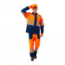 Мужской сигнальный костюм АМПАРО Маяк, оранжевый/синий, р.56-58, рост 170-176 Кос207 112-116/170-176 Мужской сигнальный костюм АМПАРО Маяк, оранжевый/синий, р.56-58, рост 170-176 Кос207 112-116/170-176