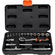 Набор шестигранных головок Набор 6-ти гранных головок с трещеткой 1/4" 19 пр. Gigant, Min размер головки-4мм, Max размер головки-14мм, GAS19 Набор шестигранных головок Набор 6-ти гранных головок с трещеткой 1/4" 19 пр. Gigant, Min размер головки-4мм, Max размер головки-14мм, GAS19