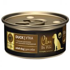 корм для собак CLAN De File с уткой банка 100г корм для собак CLAN De File с уткой банка 100г
