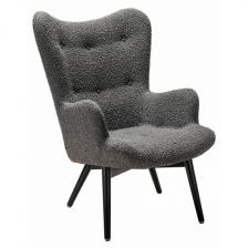 Кресло Хайбэк темно-серый/венге R-Home арт.4101060122h_Grey_венге Кресло Хайбэк темно-серый/венге R-Home арт.4101060122h_Grey_венге