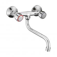 Смеситель для кухни Gota Rocio Orio с 2-мя рукоятками, настенный, нижний излив 1/20 349810-GOTA Смеситель для кухни Gota Rocio Orio с 2-мя рукоятками, настенный, нижний излив 1/20 349810-GOTA