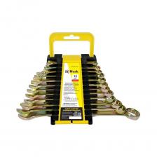 Набор комбинированных ключей InWork 6-22 мм, углеродистая сталь, желтое цинковое покрытие, пласт 12 шт. 631201-22 Набор комбинированных ключей InWork 6-22 мм, углеродистая сталь, желтое цинковое покрытие, пласт 12 шт. 631201-22