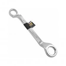 Ключ накидной отогнутый на 45грд. 46х50 мм. от бренда JCB. Двусторонний накидной ключ со смещением, имеет на обоих концах 12-гранные накидные профили отогнутые на 45 градусов. Накидной профиль со смещением предоставляет более широкие возможности при работе в ограниченном пространстве. Применяются в качестве основного ручного инструмента при проведении работ с высоконагруженными резьбовыми соединениями. Изогнутая рабочая часть облегчает применение ключей в труднодоступных местах. Изготовлен из высококачественной хромованадиевой (Crv) стали методом холодного штампа. Ключ накидной отогнутый на 45грд. 46х50 мм. от бренда JCB. Двусторонний накидной ключ со смещением, имеет на обоих концах 12-гранные накидные профили отогнутые на 45 градусов. Накидной профиль со смещением предоставляет более широкие возможности при работе в ограниченном пространстве. Применяются в качестве основного ручного инструмента при проведении работ с высоконагруженными резьбовыми соединениями. Изогнутая рабочая часть облегчает применение ключей в труднодоступных местах. Изготовлен из высококачественной хромованадиевой (Crv) стали методом холодного штампа.