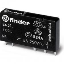 Ультратонкое реле Finder 1 CO конт. 6а, = 60в чувст. пост. тока, - гермет, 345170600010 Ультратонкое реле Finder 1 CO конт. 6а, = 60в чувст. пост. тока, - гермет, 345170600010