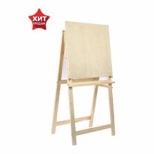 Мольберт тип «Хлопушка», 100x50x55 см, планшет съёмный 50x50 см, малый, неокрашенное дерево, Calligrata Мольберт тип «Хлопушка», 100x50x55 см, планшет съёмный 50x50 см, малый, неокрашенное дерево, Calligrata