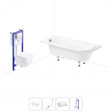 Комплексное предложение для обустройства ванной комнаты по специальной цене. Каждый элемент набора продуман и отвечает лучшим сантехническим решениям для ежедневного комфорта, максимальной гигиены и гарантирует надежный и безопасный монтаж. ВАННА ИЗ ЛИТЬЕВОГО АКРИЛА ОТ LAVINIA BOHO Акриловая ванна Art II производится в размере 170*72,5 см с лево- и правосторонним разворотом и сконструирована для установки в угол. В сочетании с лицевым экраном визуально выглядит как отдельностоящее изделие. Плотное примыкание бортиков к стене защищает от попадания брызг на пол при принятии душа, а мусор и мелкие предметы не скапливаются возле чаши. На широких угловых площадках можно размещать предметы гигиены на расстоянии вытянутой руки. Усиленный армированный корпус ванны отлично сохраняет форму и не деформируется при нагрузках и наполнении чаши горячей водой. ПРОЧНЫЕ ОПОРЫ ИЗ СТАЛИ Ванна монтируется на оригинальные стальные ножки и стабилизируется креплениями к стене. Конструкция надежно фиксирует чашу и равномерно распределяет динамическую нагрузку до 350 кг. Регулировка опор по высоте нивелирует перепады уровня пола на различных поверхностях. СИФОН С ПОВЫШЕННОЙ ФУНКЦИОНАЛЬНОСТЬЮ Автоматический слив-перелив Useful Extras от Wellsee с донным клапаном click-clack и съемной накладкой на перелив изготовлен из полипропилена повышенной прочности. Накладка на перелив и крышка донного клапана выполнены из латуни. Функция верхней очистки позволяет с легкостью устранять возможные засоры, а плоский гидрозатвор служит барьером для неприятных канализационных газов и занимает минимум места под ванной. ПОДГОЛОВНИК НА САМОКЛЕЯЩЕЙСЯ ЛЕНТЕ Подголовник на ванну от Wellsee из вспененного полиуретана с гелевой структурой гипоаллергенен и безопасен для здоровья человека. Благодаря волнообразной форме и высокой эластичности подушка мгновенно адаптируется к изгибам тела, равномерно распределяет нагрузку в шейно-воротниковой зоне. Поверхность изделия не впитывает влагу и запахи, что гарантирует высокий уровень гигиены и износостойкость при продолжительном контакте с водой. ПОДВЕСНОЙ УНИТАЗ LAVINIA BOHO СО 100% ОТКРЫТЫМ КРАЕМ Унитаз Lavinia Boho One в минималистичном дизайне — бестселлер поколения безободковой керамики из санфарфора. Гладкая беспористая поверхность обладает повышенной прочностью и износостойкостью, не скапливает грязь и сокращает рост бактерий. Чаша Rimless со скрытым креплением качественно омывается с первого смыва без брызг и обеспечивает 100% гигиеничность и простоту в уходе за изделием. При мощном каскадном смыве выделения сразу попадают в воду и блокируются жидкостью, минимизируя распространение неприятных запахов. БЫСТРОСЪЕМНОЕ СИДЕНЬЕ С КРЫШКОЙ Эргономичная форма сиденья позволяет с удобством расположиться людям разного возраста и комплекции. Благодаря встроенным в петли демпферам сиденье с крышкой опускаются мягко и бесшумно. Установить или снять сиденье можно всего за несколько секунд одним нажатием. Конструкция выдерживает нагрузку до 400 кг и имеет более 100.000 циклов открывания/закрывания. Сиденье из дюропласта гипоаллергенно и полностью безопасно при контакте с кожей человека. УНИВЕРСАЛЬНАЯ ИНСТАЛЛЯЦИЯ С БЕСШОВНЫМ БАЧКОМ Инсталляционная система Lavinia Boho Relfix с универсальным креплением позволяет производить не только стандартный «прямой» монтаж рамы к стене, но и осуществлять «поворотный» монтаж, вплоть до установки в угол помещения. Цельнолитой бачок системы изготовлен из долговечного полимерного материала HDPE и изолирован от конденсационной влаги. Все соединительные элементы бачка для подключения инсталляции к трубопроводу изготовлены из латуни. ДИСПЕНСЕР ДЛЯ ДЕЗОДОРАЦИИ Дозатор для дезинфицирующих средств устанавливается в бачок инсталляционной системы RelFix и поддерживает гигиену унитаза, аромат свежести в туалетной комнате. Благодаря точной подгонке резервуара под туалетные блоки при каждом смыве с водой поступает одинаковое количество дезинфицирующего средства, которое равномерно распределяется по чаше унитаза. УЛЬТРАТОНКАЯ КЛАВИША СМЫВА Ультратонкий монтаж панели смыва сохраняет эстетику всей конструкции, а также об Комплексное предложение для обустройства ванной комнаты по специальной цене. Каждый элемент набора продуман и отвечает лучшим сантехническим решениям для ежедневного комфорта, максимальной гигиены и гарантирует надежный и безопасный монтаж. ВАННА ИЗ ЛИТЬЕВОГО АКРИЛА ОТ LAVINIA BOHO Акриловая ванна Art II производится в размере 170*72,5 см с лево- и правосторонним разворотом и сконструирована для установки в угол. В сочетании с лицевым экраном визуально выглядит как отдельностоящее изделие. Плотное примыкание бортиков к стене защищает от попадания брызг на пол при принятии душа, а мусор и мелкие предметы не скапливаются возле чаши. На широких угловых площадках можно размещать предметы гигиены на расстоянии вытянутой руки. Усиленный армированный корпус ванны отлично сохраняет форму и не деформируется при нагрузках и наполнении чаши горячей водой. ПРОЧНЫЕ ОПОРЫ ИЗ СТАЛИ Ванна монтируется на оригинальные стальные ножки и стабилизируется креплениями к стене. Конструкция надежно фиксирует чашу и равномерно распределяет динамическую нагрузку до 350 кг. Регулировка опор по высоте нивелирует перепады уровня пола на различных поверхностях. СИФОН С ПОВЫШЕННОЙ ФУНКЦИОНАЛЬНОСТЬЮ Автоматический слив-перелив Useful Extras от Wellsee с донным клапаном click-clack и съемной накладкой на перелив изготовлен из полипропилена повышенной прочности. Накладка на перелив и крышка донного клапана выполнены из латуни. Функция верхней очистки позволяет с легкостью устранять возможные засоры, а плоский гидрозатвор служит барьером для неприятных канализационных газов и занимает минимум места под ванной. ПОДГОЛОВНИК НА САМОКЛЕЯЩЕЙСЯ ЛЕНТЕ Подголовник на ванну от Wellsee из вспененного полиуретана с гелевой структурой гипоаллергенен и безопасен для здоровья человека. Благодаря волнообразной форме и высокой эластичности подушка мгновенно адаптируется к изгибам тела, равномерно распределяет нагрузку в шейно-воротниковой зоне. Поверхность изделия не впитывает влагу и запахи, что гарантирует высокий уровень гигиены и износостойкость при продолжительном контакте с водой. ПОДВЕСНОЙ УНИТАЗ LAVINIA BOHO СО 100% ОТКРЫТЫМ КРАЕМ Унитаз Lavinia Boho One в минималистичном дизайне — бестселлер поколения безободковой керамики из санфарфора. Гладкая беспористая поверхность обладает повышенной прочностью и износостойкостью, не скапливает грязь и сокращает рост бактерий. Чаша Rimless со скрытым креплением качественно омывается с первого смыва без брызг и обеспечивает 100% гигиеничность и простоту в уходе за изделием. При мощном каскадном смыве выделения сразу попадают в воду и блокируются жидкостью, минимизируя распространение неприятных запахов. БЫСТРОСЪЕМНОЕ СИДЕНЬЕ С КРЫШКОЙ Эргономичная форма сиденья позволяет с удобством расположиться людям разного возраста и комплекции. Благодаря встроенным в петли демпферам сиденье с крышкой опускаются мягко и бесшумно. Установить или снять сиденье можно всего за несколько секунд одним нажатием. Конструкция выдерживает нагрузку до 400 кг и имеет более 100.000 циклов открывания/закрывания. Сиденье из дюропласта гипоаллергенно и полностью безопасно при контакте с кожей человека. УНИВЕРСАЛЬНАЯ ИНСТАЛЛЯЦИЯ С БЕСШОВНЫМ БАЧКОМ Инсталляционная система Lavinia Boho Relfix с универсальным креплением позволяет производить не только стандартный «прямой» монтаж рамы к стене, но и осуществлять «поворотный» монтаж, вплоть до установки в угол помещения. Цельнолитой бачок системы изготовлен из долговечного полимерного материала HDPE и изолирован от конденсационной влаги. Все соединительные элементы бачка для подключения инсталляции к трубопроводу изготовлены из латуни. ДИСПЕНСЕР ДЛЯ ДЕЗОДОРАЦИИ Дозатор для дезинфицирующих средств устанавливается в бачок инсталляционной системы RelFix и поддерживает гигиену унитаза, аромат свежести в туалетной комнате. Благодаря точной подгонке резервуара под туалетные блоки при каждом смыве с водой поступает одинаковое количество дезинфицирующего средства, которое равномерно распределяется по чаше унитаза. УЛЬТРАТОНКАЯ КЛАВИША СМЫВА Ультратонкий монтаж панели смыва сохраняет эстетику всей конструкции, а также об