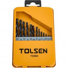 Набор сверл по металлу TOLSEN 75080 Набор сверл по металлу TOLSEN 75080