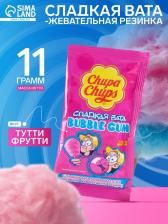 Сладкая вата-жевательная резинка Chupa Chups Pusheen, тутти фрутти 11 г Сладкая вата-жевательная резинка Chupa Chups Pusheen, тутти фрутти 11 г
