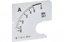 IEK IPA10D-SC-0005 Шкала смен. для амперметра Э47 5/5А-1,5 72х72мм 1 шт IEK IPA10D-SC-0005 Шкала смен. для амперметра Э47 5/5А-1,5 72х72мм 1 шт