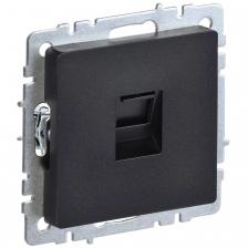 Розетка компьютерная RJ45 кат.6 IEK Brite РК11-БрЧ черная Розетка компьютерная RJ45 кат.6 IEK Brite РК11-БрЧ черная