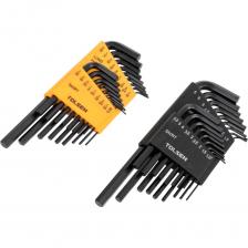 Набор г-образных метрических и дюймовых шестигранников TOLSEN 20094 Набор г-образных метрических и дюймовых шестигранников TOLSEN 20094