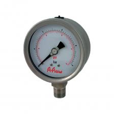 Манометр от 0 до 400 бар из нержавеющей стали, D63 мм, BSPP 1/4", штуцер снизу A-Flow G32-S-4G-63A-400bar Манометр от 0 до 400 бар из нержавеющей стали, D63 мм, BSPP 1/4", штуцер снизу A-Flow G32-S-4G-63A-400bar