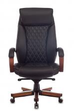 Кресла офисные Кресло руководителя Бюрократ T-9924WALNUT черный кожа крестов. металл/дерево Кресла офисные Кресло руководителя Бюрократ T-9924WALNUT черный кожа крестов. металл/дерево