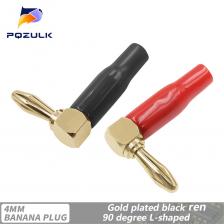 PQZULK 4 мм L-образный штекер типа «банан» красный/черный PQZULK 4 мм L-образный штекер типа «банан» красный/черный