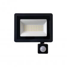 SAFFIT Прожектор светодиодный SFL80-50 с встроенным датчиком 2835SMD 50W 6400K AC220V/50Hz IP65, черный в компактном корпусе 29524 SAFFIT Прожектор светодиодный SFL80-50 с встроенным датчиком 2835SMD 50W 6400K AC220V/50Hz IP65, черный в компактном корпусе 29524