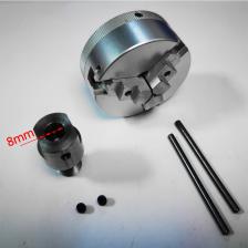 Трехкулачковый патрон для мини-токарного станка, настольной шлифовальной машины, электрической дрели, самоцентрирующийся токарный патрон из алюминиевого сплава для деревообработки Трехкулачковый патрон для мини-токарного станка, настольной шлифовальной машины, электрической дрели, самоцентрирующийся токарный патрон из алюминиевого сплава для деревообработки