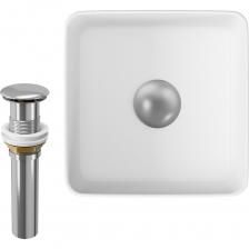 Комплект для ванной от BAUEDGE - современное и оригинальное решение для оснащения ванной комнаты. Прекрасно подходит для тумб BAU артикулов BD1040 и BD1050 Раковина накладная прямоугольная BAU Hotel mini 24х24, белая — Чтобы не занимать место крупногабаритными конструкциями, стоит приобрести накладную раковину. Раковина BAU Hotel подходит для тумб со столешницей практически любых фирм, например: Roca, Cersanit, Triton, Акватон, Акванет, Aqwella, Grossman, Belbagno, Runo и многих других. Раковина изготовлена из санфарфора. Выпуск для раковины BAU клик-клак, хром – это удобная система слива, долговечность и элегантный внешний вид водосливной арматуры. Выпуск для умывальника имеет элегантный внешний вид и хромированную крышку. Оттенок «хром» сочетается с большинством смесителей и с фурнитурой сантехники в ванной комнате. Комплект для ванной от BAUEDGE - современное и оригинальное решение для оснащения ванной комнаты. Прекрасно подходит для тумб BAU артикулов BD1040 и BD1050 Раковина накладная прямоугольная BAU Hotel mini 24х24, белая — Чтобы не занимать место крупногабаритными конструкциями, стоит приобрести накладную раковину. Раковина BAU Hotel подходит для тумб со столешницей практически любых фирм, например: Roca, Cersanit, Triton, Акватон, Акванет, Aqwella, Grossman, Belbagno, Runo и многих других. Раковина изготовлена из санфарфора. Выпуск для раковины BAU клик-клак, хром – это удобная система слива, долговечность и элегантный внешний вид водосливной арматуры. Выпуск для умывальника имеет элегантный внешний вид и хромированную крышку. Оттенок «хром» сочетается с большинством смесителей и с фурнитурой сантехники в ванной комнате.