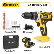 MELLWIN аккумуляторная ударная дрель 25+3 режимов крутящего момента MELLWIN аккумуляторная ударная дрель 25+3 режимов крутящего момента