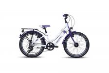 Детский велосипед S'cool chiX twin 20 3-Gang - 20 дюймов - Tiefeinsteiger - 2025, цвет Weiss|white/purple Детский велосипед S'cool chiX twin 20 3-Gang - 20 дюймов - Tiefeinsteiger - 2025, цвет Weiss|white/purple