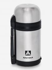 Термос с универсальной пробкой для напитков и еды. Объем 1 л. В комплект входит дополнительная чашка и съемный ремешок для переноски. Термос снабжен складной ручкой., Серебряный Термос с универсальной пробкой для напитков и еды. Объем 1 л. В комплект входит дополнительная чашка и съемный ремешок для переноски. Термос снабжен складной ручкой., Серебряный