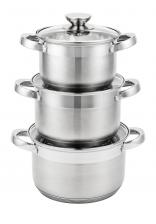 Набор кастрюль с капсульным дном, 6 предметов Набор кастрюль с капсульным дном, 6 предметов