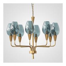 Подвесная дизайнерская люстра IMPERIUMLOFT Viola 8 Синий 179884-26 Подвесная дизайнерская люстра IMPERIUMLOFT Viola 8 Синий 179884-26