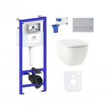 Комплект 7 в 1 Lavinia Boho One Compacto 87040063 элегантное и функциональное решение. Чаша унитаза крепится на инсталляционную систему, далее на стену монтируется клавиша смыва для подачи воды. Подвесной унитаз, как правило, находится над полом на высоте около 100 мм, что облегчает уборку и обеспечивает доступ для свободного мытья пола под чашей. Санитарный фарфор Lavinia Boho имеет более твердую и гладкую поверхность, нежели сантехнический фаянс. Благодаря современному оборудованию и обжигу керамики при температуре 1250 °С образуется беспористая многослойная глазурь, которая отличается низким коэффициентом водопоглощения и меньше впитывает грязь и запахи. Сиденье изготовлено из дюропласта с петлями из нержавеющей стали. Благодаря встроенным в петли амортизаторам сиденье с крышкой опускается медленно, закрывается мягко и бесшумно. Для полноценной гигиенической чистки унитаза сиденье можно снять простым нажатием, а после также просто установить обратно. Комплект 7 в 1 Lavinia Boho One Compacto 87040063 элегантное и функциональное решение. Чаша унитаза крепится на инсталляционную систему, далее на стену монтируется клавиша смыва для подачи воды. Подвесной унитаз, как правило, находится над полом на высоте около 100 мм, что облегчает уборку и обеспечивает доступ для свободного мытья пола под чашей. Санитарный фарфор Lavinia Boho имеет более твердую и гладкую поверхность, нежели сантехнический фаянс. Благодаря современному оборудованию и обжигу керамики при температуре 1250 °С образуется беспористая многослойная глазурь, которая отличается низким коэффициентом водопоглощения и меньше впитывает грязь и запахи. Сиденье изготовлено из дюропласта с петлями из нержавеющей стали. Благодаря встроенным в петли амортизаторам сиденье с крышкой опускается медленно, закрывается мягко и бесшумно. Для полноценной гигиенической чистки унитаза сиденье можно снять простым нажатием, а после также просто установить обратно.