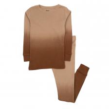 Детские двухкусочные хлопковые пижамы Tie Dye для девочек Leveret, цвет Tie Dye Beige Детские двухкусочные хлопковые пижамы Tie Dye для девочек Leveret, цвет Tie Dye Beige