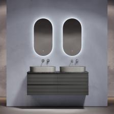 Мебель для ванной комнаты Sancos Folk 140 grey soft, столешница черный мрамор TT140A1, раковина CN6048MH Мебель для ванной комнаты Sancos Folk 140 grey soft, столешница черный мрамор TT140A1, раковина CN6048MH