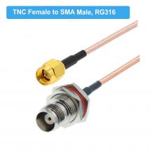 Коаксиальный кабель RG316 BEVOTOP TNC-SMA 10см Коаксиальный кабель RG316 BEVOTOP TNC-SMA 10см