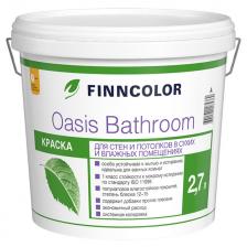 краска акриловая FINNCOLOR Oasis Bathroom для стен и потолков база A 2,7л белая, арт.700009648 краска акриловая FINNCOLOR Oasis Bathroom для стен и потолков база A 2,7л белая, арт.700009648