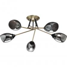 Потолочная люстра De City Вита 220014005 - это актуальная стилистика лофта, сочетание металлов цвета античной бронзы и черного. Компактная высота светильника идеальна для стандартной высоты потолка. Стеклянные плафоны гальванизированы в дымчатый цвет, создают комфортный свет. Геометричность рожков придает потолочной люстре технологичности. Заменяемые источники света удобны в эксплуатации. Металлическое основание потолочной люстры гальванизировано в цвет античной бронзы. Отдельные элементы основания окрашены в черный цвет. Традиционные источники света закрыты стеклянными плафонами, гальванизированными в дымчатый цвет. Потолочная люстра De City Вита 220014005 - это актуальная стилистика лофта, сочетание металлов цвета античной бронзы и черного. Компактная высота светильника идеальна для стандартной высоты потолка. Стеклянные плафоны гальванизированы в дымчатый цвет, создают комфортный свет. Геометричность рожков придает потолочной люстре технологичности. Заменяемые источники света удобны в эксплуатации. Металлическое основание потолочной люстры гальванизировано в цвет античной бронзы. Отдельные элементы основания окрашены в черный цвет. Традиционные источники света закрыты стеклянными плафонами, гальванизированными в дымчатый цвет.