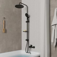 Душевая система MILARDO IdealSpa (ILSBL3FM76) без смесителя, черная Душевая система MILARDO IdealSpa (ILSBL3FM76) без смесителя, черная