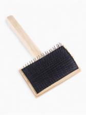 Щетка-пуходёрка деревянная ZOONIK полукруглая, большая, 85x55 см Щетка-пуходёрка деревянная ZOONIK полукруглая, большая, 85x55 см