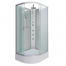 Душевая кабина Niagara Classic 100х90 R без крыши профиль хром стекло матовое с гидромассажем Душевая кабина Niagara Classic 100х90 R без крыши профиль хром стекло матовое с гидромассажем