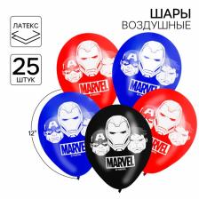Шар воздушный Marvel, 12 дюйм, латексный, 25 штук, Мстители Шар воздушный Marvel, 12 дюйм, латексный, 25 штук, Мстители