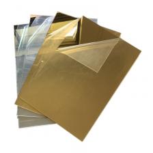 Декоративные зеркальные наклейки THZ, акрил, серебряный/золотой Декоративные зеркальные наклейки THZ, акрил, серебряный/золотой