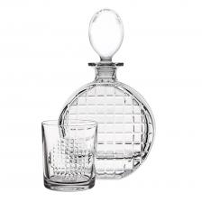 Набор для виски Crystal bohemia a.s. magnifier Штоф 650мл+6 стаканов 320 мл Набор для виски Crystal bohemia a.s. magnifier Штоф 650мл+6 стаканов 320 мл