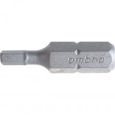 Шестигранная вставка-бита Вставка-бита 1/4"DR шестигранная, H3, 25 мм Ombra 514230 Шестигранная вставка-бита Вставка-бита 1/4"DR шестигранная, H3, 25 мм Ombra 514230