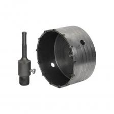 Ударная, твердосплавная коронка по бетону Коронка по бетону ударная 100 мм в сборе, SDS-plus, твердосплавная TORGWIN T911671 Ударная, твердосплавная коронка по бетону Коронка по бетону ударная 100 мм в сборе, SDS-plus, твердосплавная TORGWIN T911671